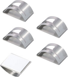 5 Pack Adhesive Towel Holder, Self-Adhesive Bathroom Hook, Kitchen Towel Hook, For Bath Towels And Dish Towels - thumbnail 1