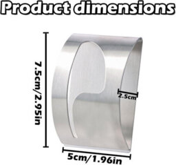 5 Pack Adhesive Towel Holder, Self-Adhesive Bathroom Hook, Kitchen Towel Hook, For Bath Towels And Dish Towels - thumbnail 2