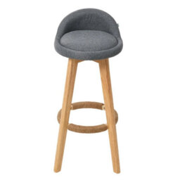 Set Of 2 Bar Stools Low Back Padded Chairs Kitchen Island Chair Breakfast Stools - thumbnail 7