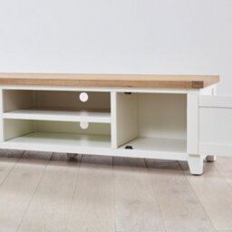 The Furniture Market Cheshire White Painted Large Widescreen Tv Unit Up To 80 Tv Size - thumbnail 5