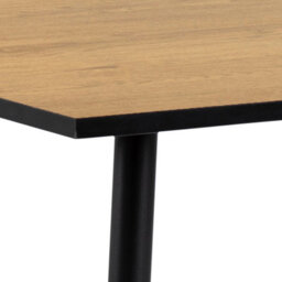 Furniture To Go Wilma Small Dining Table In Oak & Black Legs - thumbnail 6