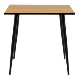Furniture To Go Wilma Small Dining Table In Oak & Black Legs - thumbnail 2