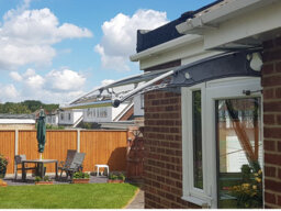 Canofix UK Canofix Door Canopy Pc 3500 Width X 1270 Projection (Grey Bracket - Clear Sheet) - thumbnail 7