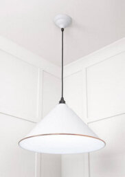 From the Anvil White Gloss Hockley Pendant In Flock - thumbnail 4