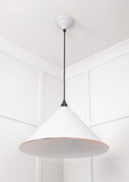From the Anvil White Gloss Hockley Pendant In Flock - thumbnail 5