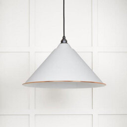 From the Anvil White Gloss Hockley Pendant In Flock - thumbnail 3