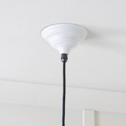 From the Anvil White Gloss Hockley Pendant In Flock - thumbnail 7
