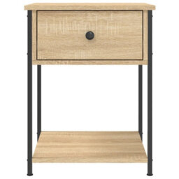 Berkfield Elegant Bedside Tables 2 Pcs Sonoma Oak 44X45X58 Cm Engineered Wood - thumbnail 7