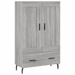 Berkfield Highboard Grey Sonoma 69.5X31X115 Cm Engineered Wood - thumbnail 2