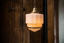 The Dean Art Deco Aged Lacquered Brass Kitchen Island Pendant Light - Se Home - thumbnail 7