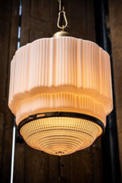 The Dean Art Deco Aged Lacquered Brass Kitchen Island Pendant Light - Se Home - thumbnail 5