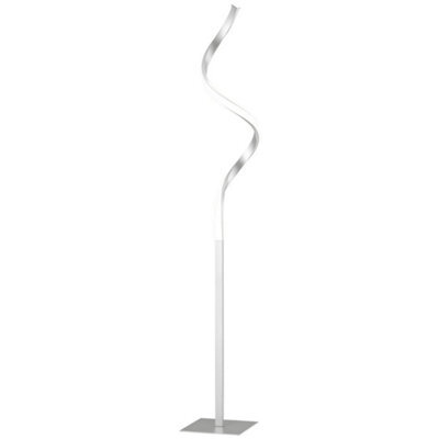 Spiral Floor Lamp For Living Room With 3 Adjustable Brightness, Silver - image 1