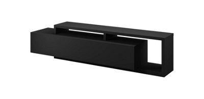 Arte Bota 40 Tv Cabinet In Black Matt - W2190mm H520mm D450mm, Sleek And Spacious - image 1