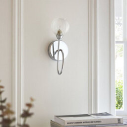 First Choice Lighting Set Of 2 Tatton - Chrome With Ribbed Glass Wall Lamps - thumbnail 6