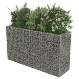 Berkfield Gabion Raised Bed Galvanised Steel 180X50X100 Cm - thumbnail 4