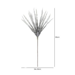 Vanity Living Set Of 3 Bamboo Style Artificial Flower Arrangements For Indoor Living Room Decor, Fake Flowers - thumbnail 2