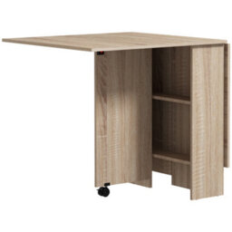 Homcom 80-140 Cm Folding Dining Table For 4-6 Drop Leaf Table Natural - thumbnail 2