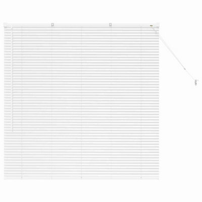 Berkfield Modern Window Blind With Curtains Manual White Aluminium