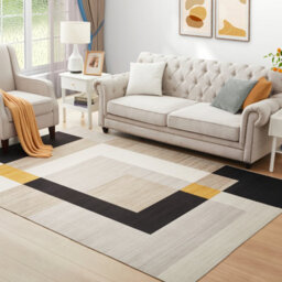 Ameha Super Soft Milo Printed Rug Non Slip Large Area 160X230 Cm Living Room Kitchen Carpet Indoor/outdoor Floor Mat - thumbnail 4