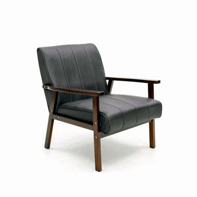 Armchair Stylish Living Room Accent Chair Wood Frame Armchair - image 1