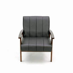 Armchair Stylish Living Room Accent Chair Wood Frame Armchair - thumbnail 2