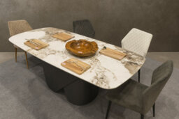 Vernazza Ceramic Dining Table White Guild - thumbnail 2