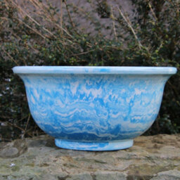 Anglo Eastern Trading Co 40Cm Aegean Bowl  Powder Blue Planter Pot