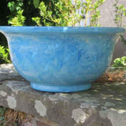 Anglo Eastern Trading Co 40Cm Aegean Bowl  Powder Blue Planter Pot - thumbnail 2