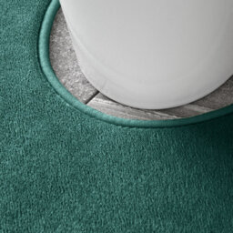 Catherine Lansfield Bathroom Anti-Bacterial Memory Foam Bath Mat And Pedestal Set Forest Green - thumbnail 4