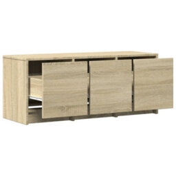 Berkfield Tv Cabinet With Led Sonoma Oak 97X34X40 Cm Engineered Wood - thumbnail 9