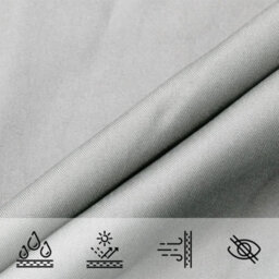 Walplus Sun Shade Sail Light Grey 4X4 M 100% Polyester Oxford - thumbnail 8