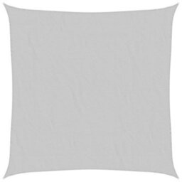 Walplus Sun Shade Sail Light Grey 4X4 M 100% Polyester Oxford - thumbnail 2