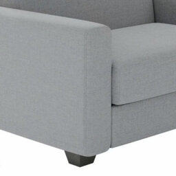 Lucas Grey Fabric Snuggler Sofa Bed, Memory Foam Mattress, Compact Small Single Sleeper Sofa, Handmade In Uk, Wood Frame - thumbnail 6