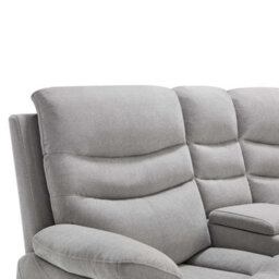 More4Homes Avon Chaise Manual Recliner Linen Sofa Grey - thumbnail 4