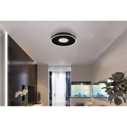 Luminosa Lighting Luminosa Emory Integrated Led Semi Flush Ceiling Light Matt Black Led 3000K - thumbnail 7