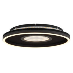 Luminosa Lighting Luminosa Emory Integrated Led Semi Flush Ceiling Light Matt Black Led 3000K - thumbnail 4
