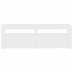 Berkfield Tv Cabinet With Led Lights White 120X35X40 Cm - thumbnail 8