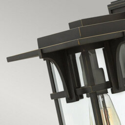 Luminosa Lighting Elstead Manhattan 1 Light Outdoor Medium Wall Lantern Light Oil Rubbed Bronze Ip44, E27 - thumbnail 3