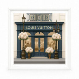 Home Luxe Interiors Lv Boutique White Step Frame Wall Art 40X40Cm Luxury Home Decor Accent - thumbnail 3