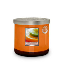 Heart and Home Heart & Home Citrus Crush  Twin Wick Ellipse Soy Candle - 40 Hours Burn - thumbnail 3