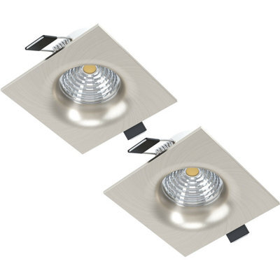 Satin Nickel 2-Pack Flush Square Downlight Led Spotlight For Walls And Ceilings - image 1