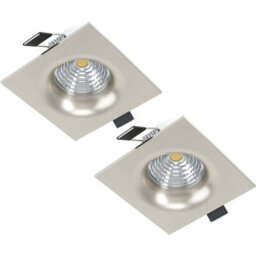 Satin Nickel 2-Pack Flush Square Downlight Led Spotlight For Walls And Ceilings - thumbnail 1
