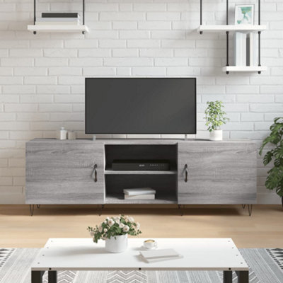Berkfield Tv Cabinet Grey Sonoma 150X30X50 Cm Engineered Wood - image 1