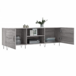 Berkfield Tv Cabinet Grey Sonoma 150X30X50 Cm Engineered Wood - thumbnail 4