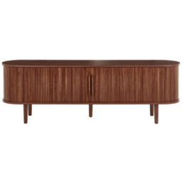 Beliani Retro Tv Stand Sorell Dark Brown - thumbnail 5