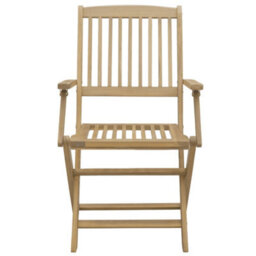 Berkfield Folding Garden Chairs 8 Pcs 54.5X58X90 Cm Solid Wood Acacia - thumbnail 5