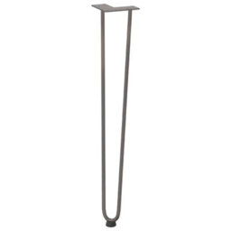 Berkfield Hairpin Legs For Console Tables For Console Table 4 Pcs Natural Steel 72 Cm Solid Steel - thumbnail 4