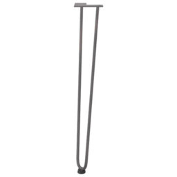 Berkfield Hairpin Legs For Console Tables For Console Table 4 Pcs Natural Steel 72 Cm Solid Steel - thumbnail 5