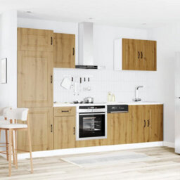 Berkfield 7 Piece Kitchen Cabinet Set Kalmar Artisan Oak Engineered Wood - thumbnail 3