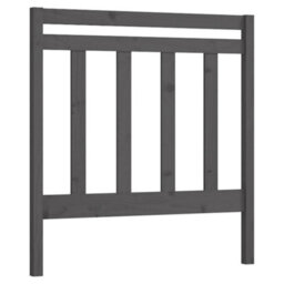 Walplus Bed Headboard Grey 95X4X100 Cm Solid Wood Pine - thumbnail 2
